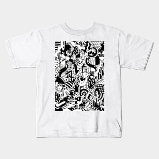 CARAPHRNELIA BLACK WHITE Kids T-Shirt